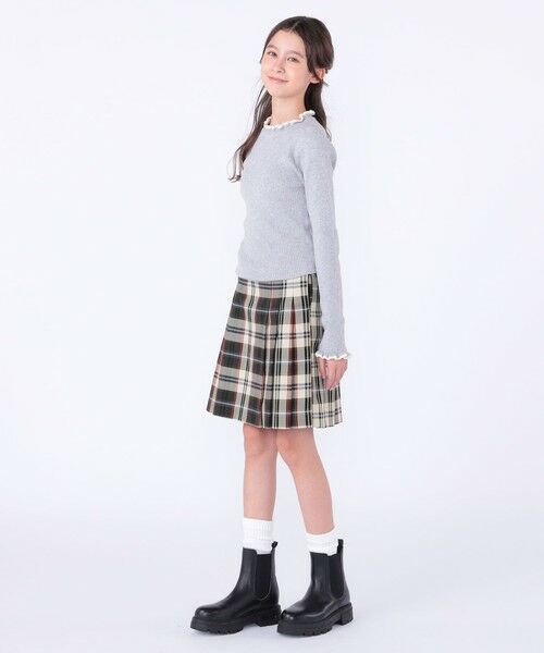 SHIPS / シップス カットソー | SHIPS KIDS:130〜150cm /〈手洗い可能〉フリル リブ ニット | 詳細11