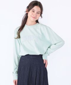 SHIPS / シップス カットソー | 【WEB限定】SHIPS KIDS:100〜160cm / SHIPS ラウンド プリント ロゴ ロングスリーブ Tシャツ