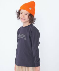 SHIPS / シップス カットソー | 【WEB限定】SHIPS KIDS:100〜160cm / SHIPS ラウンド プリント ロゴ ロングスリーブ Tシャツ