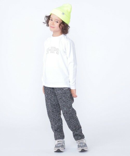 SHIPS / シップス カットソー | 【WEB限定】SHIPS KIDS:100〜160cm / SHIPS ラウンド プリント ロゴ ロングスリーブ Tシャツ | 詳細4