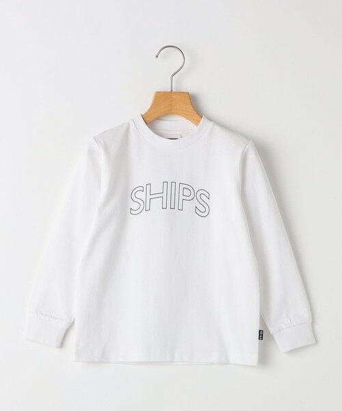 SHIPS / シップス カットソー | 【WEB限定】SHIPS KIDS:100〜160cm / SHIPS ラウンド プリント ロゴ ロングスリーブ Tシャツ | 詳細12