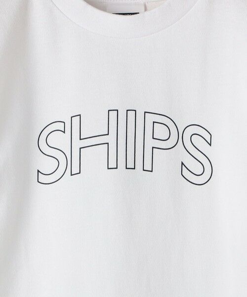 SHIPS / シップス カットソー | 【WEB限定】SHIPS KIDS:100〜160cm / SHIPS ラウンド プリント ロゴ ロングスリーブ Tシャツ | 詳細13