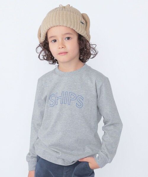 SHIPS / シップス カットソー | 【WEB限定】SHIPS KIDS:100〜160cm / SHIPS ラウンド プリント ロゴ ロングスリーブ Tシャツ | 詳細14