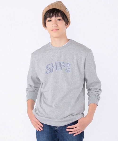 SHIPS / シップス カットソー | 【WEB限定】SHIPS KIDS:100〜160cm / SHIPS ラウンド プリント ロゴ ロングスリーブ Tシャツ | 詳細20