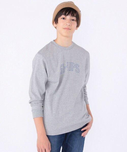 SHIPS / シップス カットソー | 【WEB限定】SHIPS KIDS:100〜160cm / SHIPS ラウンド プリント ロゴ ロングスリーブ Tシャツ | 詳細21