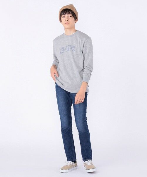 SHIPS / シップス カットソー | 【WEB限定】SHIPS KIDS:100〜160cm / SHIPS ラウンド プリント ロゴ ロングスリーブ Tシャツ | 詳細23