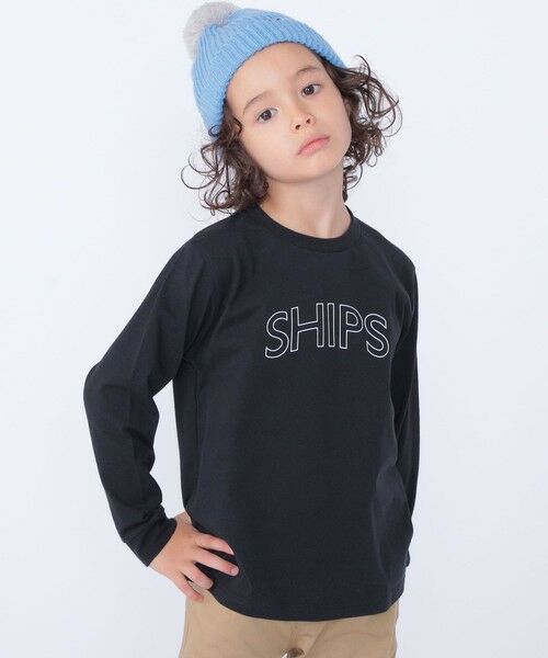 SHIPS / シップス カットソー | 【WEB限定】SHIPS KIDS:100〜160cm / SHIPS ラウンド プリント ロゴ ロングスリーブ Tシャツ | 詳細27