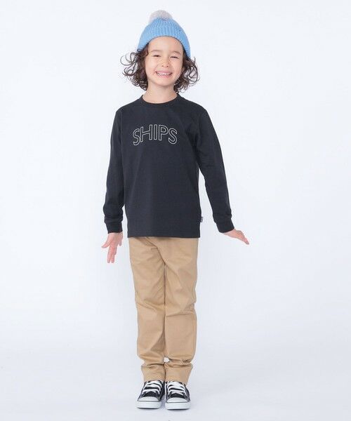 SHIPS / シップス カットソー | 【WEB限定】SHIPS KIDS:100〜160cm / SHIPS ラウンド プリント ロゴ ロングスリーブ Tシャツ | 詳細29