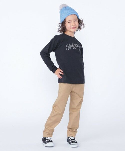 SHIPS / シップス カットソー | 【WEB限定】SHIPS KIDS:100〜160cm / SHIPS ラウンド プリント ロゴ ロングスリーブ Tシャツ | 詳細30