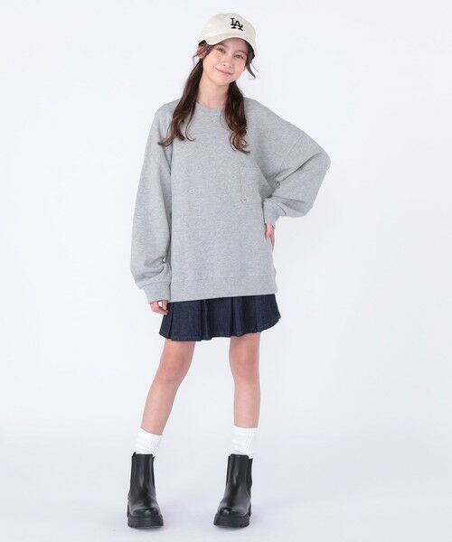 SHIPS / シップス スウェット | 【WEB限定】SHIPS KIDS:100〜160cm / NEW マイクロ ロゴ スウェット | 詳細3