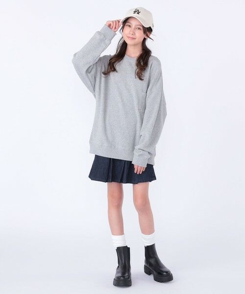 SHIPS / シップス スウェット | 【WEB限定】SHIPS KIDS:100〜160cm / NEW マイクロ ロゴ スウェット | 詳細4