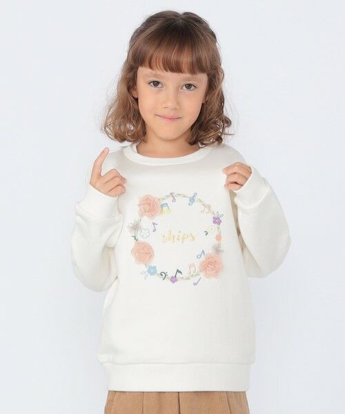 SHIPS / シップス スウェット | SHIPS KIDS:100〜130cm /ミュージック フラワー スウェット | 詳細2