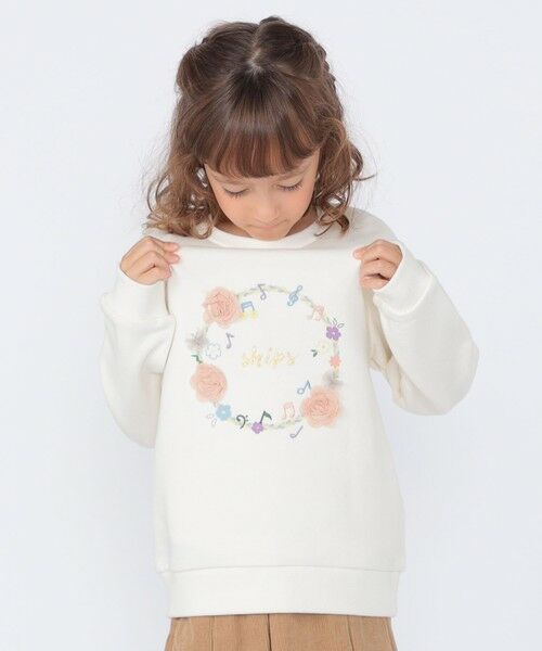SHIPS / シップス スウェット | SHIPS KIDS:100〜130cm /ミュージック フラワー スウェット | 詳細3
