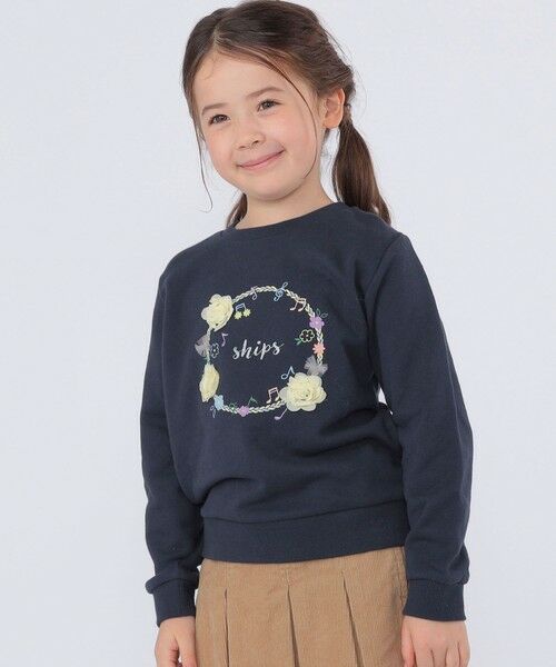 SHIPS / シップス スウェット | SHIPS KIDS:100〜130cm /ミュージック フラワー スウェット | 詳細16