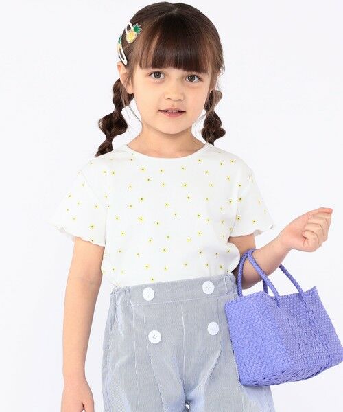 SHIPS / シップス Tシャツ | SHIPS KIDS:100〜130cm / フラワー テキスタイル 半袖 TEE | 詳細2