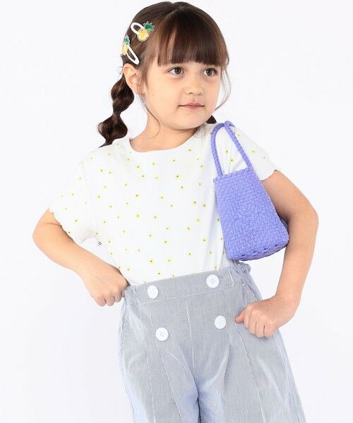SHIPS / シップス Tシャツ | SHIPS KIDS:100〜130cm / フラワー テキスタイル 半袖 TEE | 詳細4