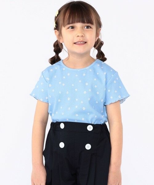 SHIPS / シップス Tシャツ | SHIPS KIDS:100〜130cm / フラワー テキスタイル 半袖 TEE | 詳細13