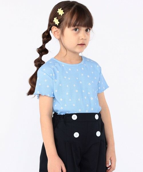 SHIPS / シップス Tシャツ | SHIPS KIDS:100〜130cm / フラワー テキスタイル 半袖 TEE | 詳細11