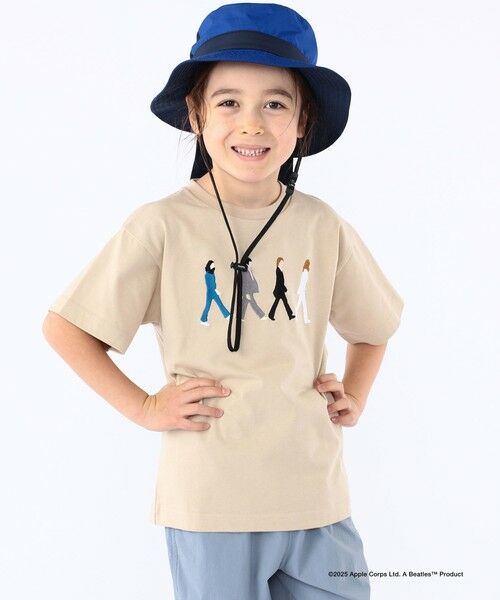 SHIPS / シップス Tシャツ | SHIPS KIDS:100〜130cm /【THE BEATLES(ザ・ビートルズ)】半袖 TEE(ベージュ)