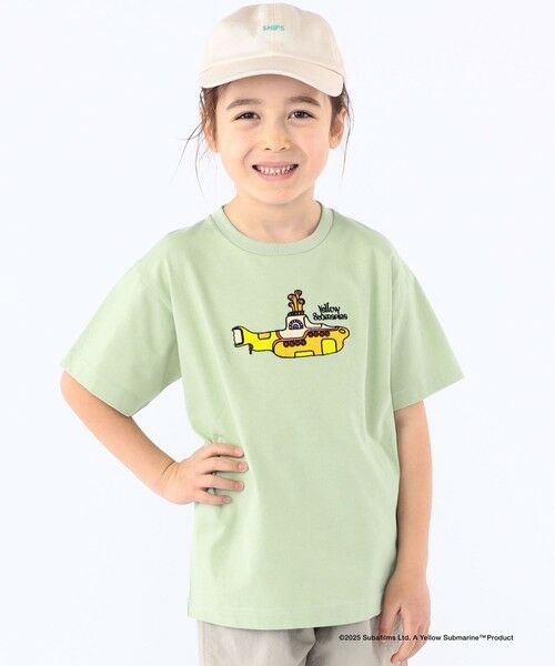 SHIPS / シップス Tシャツ | SHIPS KIDS:100〜130cm /【THE BEATLES(ザ・ビートルズ)】半袖 TEE(ライトグリーン)