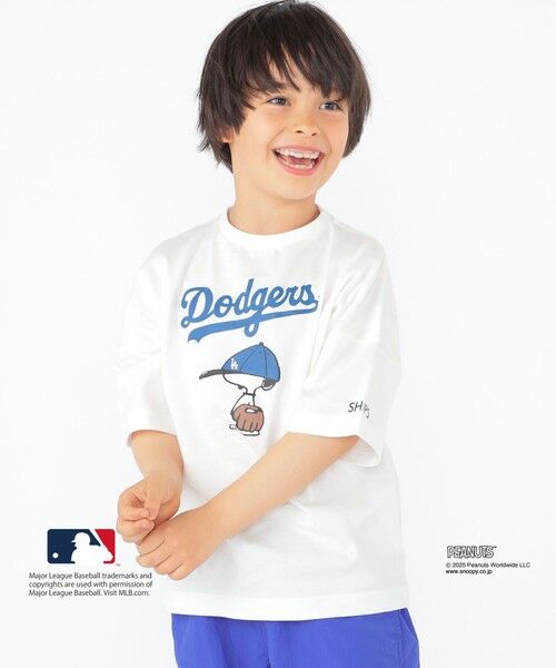 SHIPS / シップス Tシャツ | SHIPS KIDS:100〜125cm / PEANUTS×MLB プリント Tシャツ | 詳細1