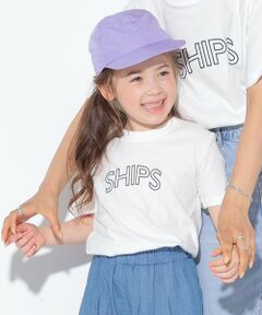 SHIPS / シップス Tシャツ | 【WEB限定】SHIPS KIDS:100〜160cm / 〈家族おそろい〉SHIPS ラウンド プリント ロゴ  Tシャツ