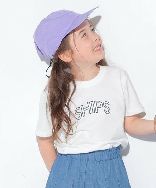 SHIPS / シップス Tシャツ | 【WEB限定】SHIPS KIDS:100〜160cm / 〈家族おそろい〉SHIPS ラウンド プリント ロゴ  Tシャツ | 詳細1