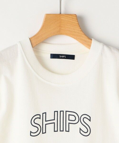 SHIPS / シップス Tシャツ | 【WEB限定】SHIPS KIDS:100〜160cm / 〈家族おそろい〉SHIPS ラウンド プリント ロゴ  Tシャツ | 詳細9