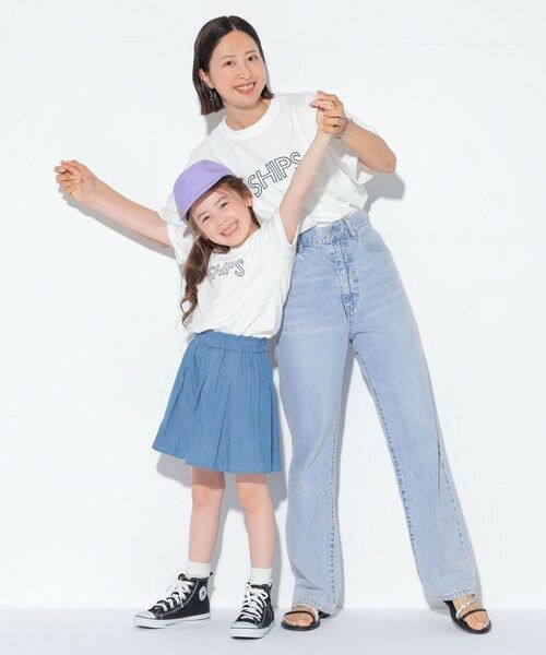 SHIPS / シップス Tシャツ | 【WEB限定】SHIPS KIDS:100〜160cm / 〈家族おそろい〉SHIPS ラウンド プリント ロゴ  Tシャツ | 詳細7