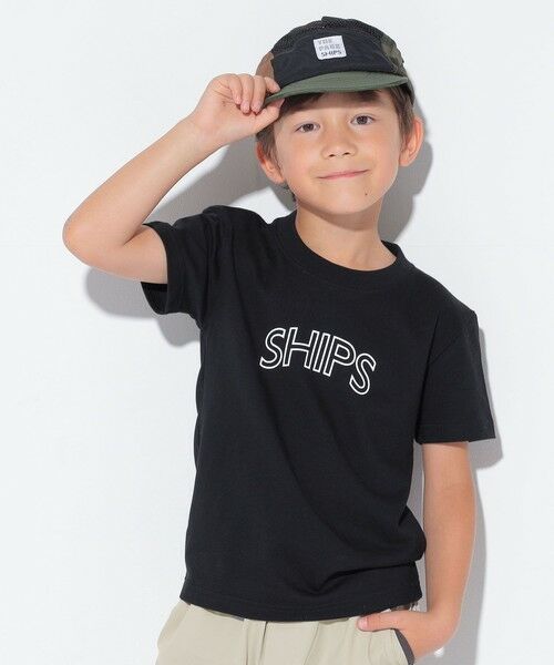 SHIPS / シップス Tシャツ | 【WEB限定】SHIPS KIDS:100〜160cm / 〈家族おそろい〉SHIPS ラウンド プリント ロゴ  Tシャツ | 詳細14