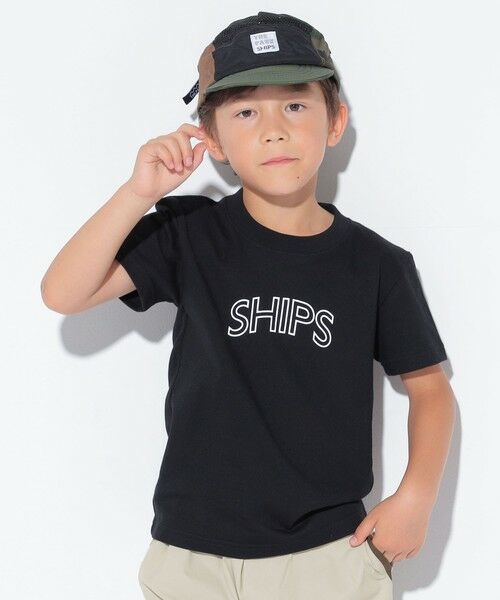 SHIPS / シップス Tシャツ | 【WEB限定】SHIPS KIDS:100〜160cm / 〈家族おそろい〉SHIPS ラウンド プリント ロゴ  Tシャツ | 詳細15