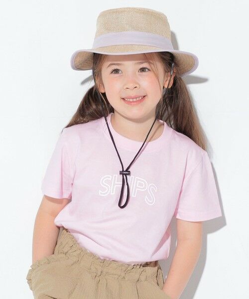 SHIPS / シップス Tシャツ | 【WEB限定】SHIPS KIDS:100〜160cm / 〈家族おそろい〉SHIPS ラウンド プリント ロゴ  Tシャツ | 詳細21