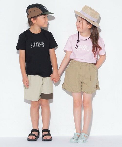 SHIPS / シップス Tシャツ | 【WEB限定】SHIPS KIDS:100〜160cm / 〈家族おそろい〉SHIPS ラウンド プリント ロゴ  Tシャツ | 詳細28