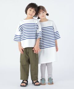 SHIPS / シップス Tシャツ | SHIPS KIDS:100〜170cm / パネル ボーダー 半袖 TEE