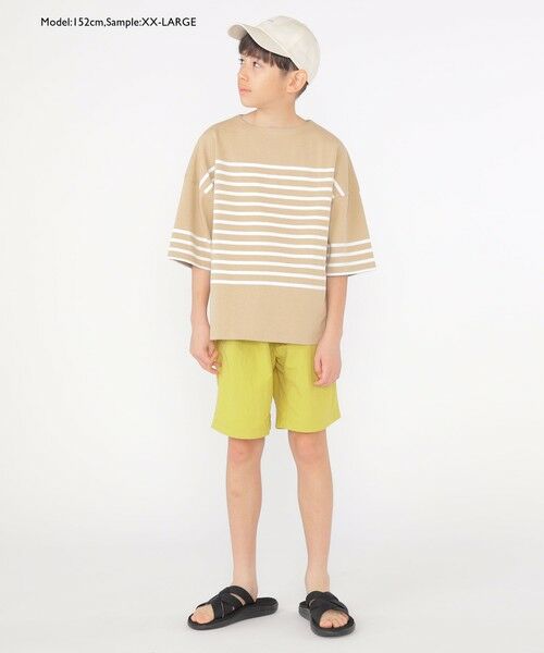 SHIPS / シップス Tシャツ | SHIPS KIDS:100〜170cm / パネル ボーダー 半袖 TEE | 詳細10