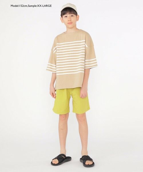 SHIPS / シップス Tシャツ | SHIPS KIDS:100〜170cm / パネル ボーダー 半袖 TEE | 詳細11