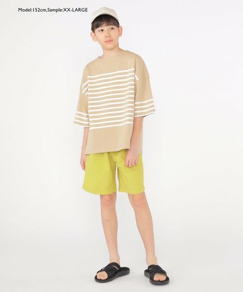SHIPS / シップス Tシャツ | SHIPS KIDS:100〜170cm / パネル ボーダー 半袖 TEE | 詳細12