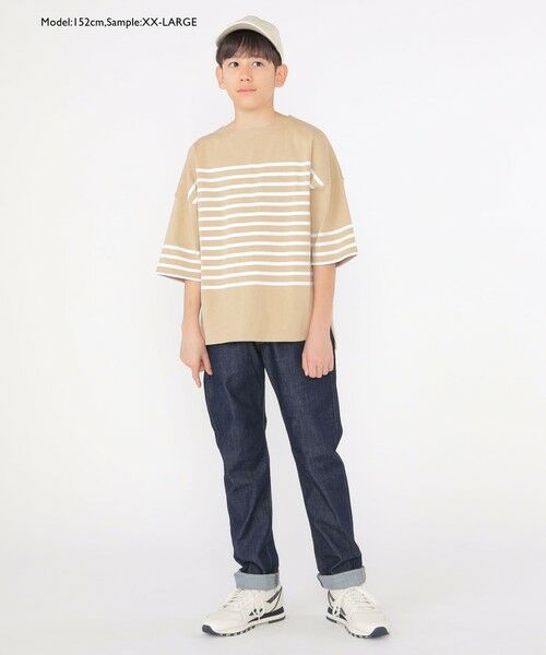 SHIPS / シップス Tシャツ | SHIPS KIDS:100〜170cm / パネル ボーダー 半袖 TEE | 詳細15