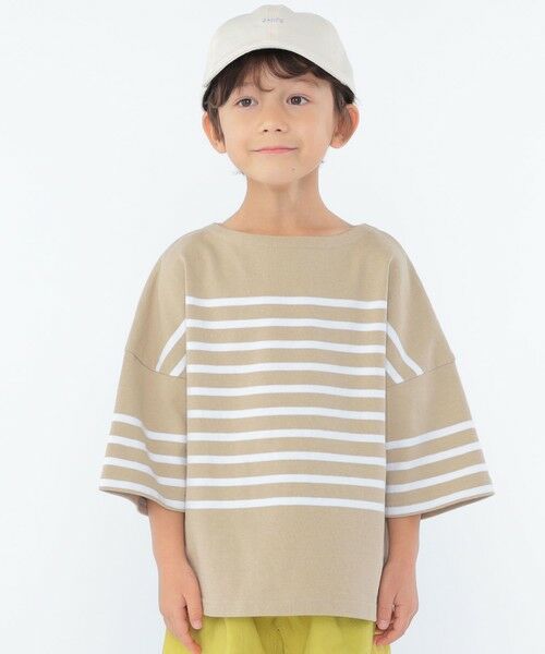 SHIPS / シップス Tシャツ | SHIPS KIDS:100〜170cm / パネル ボーダー 半袖 TEE | 詳細3