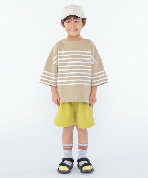 SHIPS / シップス Tシャツ | SHIPS KIDS:100〜170cm / パネル ボーダー 半袖 TEE | 詳細4