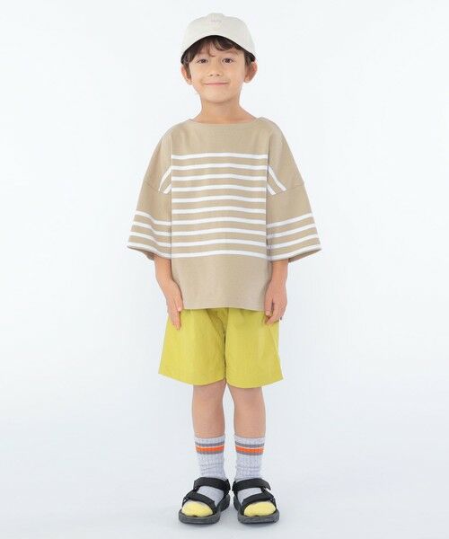 SHIPS / シップス Tシャツ | SHIPS KIDS:100〜170cm / パネル ボーダー 半袖 TEE | 詳細5