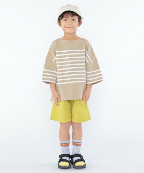 SHIPS / シップス Tシャツ | SHIPS KIDS:100〜170cm / パネル ボーダー 半袖 TEE | 詳細6