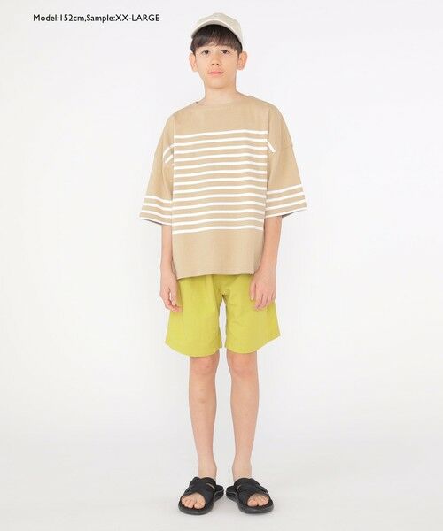 SHIPS / シップス Tシャツ | SHIPS KIDS:100〜170cm / パネル ボーダー 半袖 TEE | 詳細8