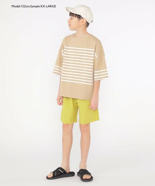 SHIPS / シップス Tシャツ | SHIPS KIDS:100〜170cm / パネル ボーダー 半袖 TEE | 詳細9