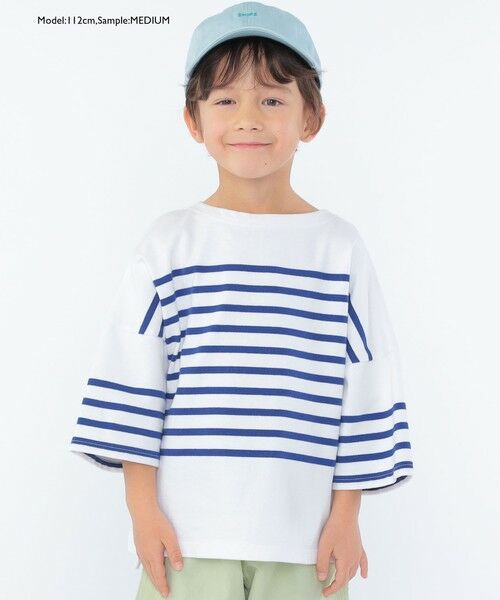 SHIPS / シップス Tシャツ | SHIPS KIDS:100〜170cm / パネル ボーダー 半袖 TEE | 詳細27