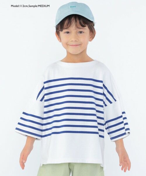 SHIPS / シップス Tシャツ | SHIPS KIDS:100〜170cm / パネル ボーダー 半袖 TEE | 詳細29