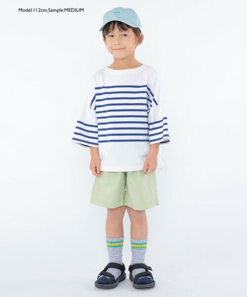 SHIPS / シップス Tシャツ | SHIPS KIDS:100〜170cm / パネル ボーダー 半袖 TEE | 詳細30