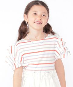 SHIPS / シップス Tシャツ | SHIPS KIDS:100〜130cm / オーガニック コットン フリル スリーブ TEE