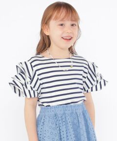 SHIPS / シップス Tシャツ | SHIPS KIDS:100〜130cm / オーガニック コットン フリル スリーブ TEE