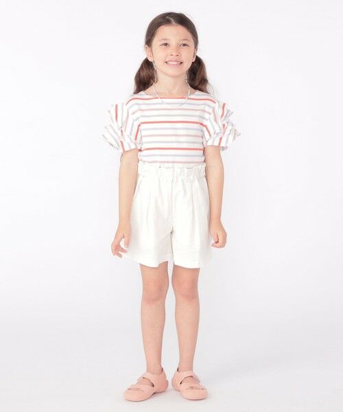 SHIPS / シップス Tシャツ | SHIPS KIDS:100〜130cm / オーガニック コットン フリル スリーブ TEE | 詳細5